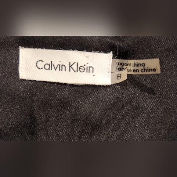 Calvin Klein Gun Metal Silver Sequins Dress with Cowl Neck Detail - Picture 5 of 5